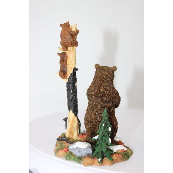 Dept 56 Village Accessories - Rocky Mountain Wildlife Bears and Bobcat - Picture 8 of 8